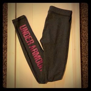 Under armour ankle length dark grey leggings